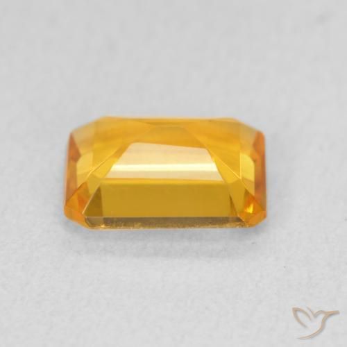 9,17 ctw natürlicher Medium Light Orange-Gold Citrin, Oktagonschliff, VVS