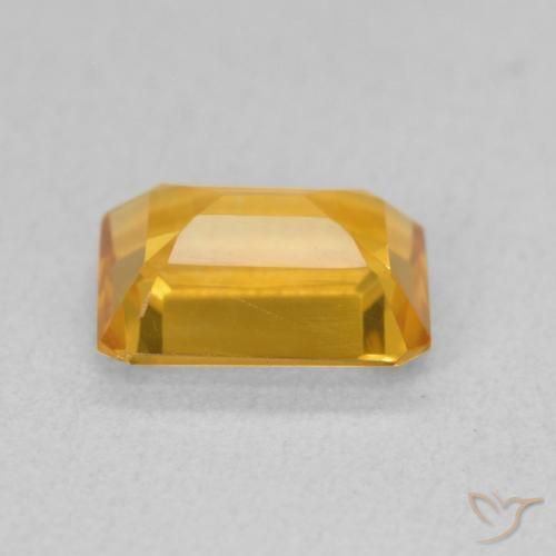 9,17 ctw natürlicher Tiefes Goldorange Citrin, Oktagonschliff, VVS