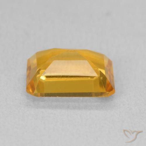 9,17 ctw natürlicher Mittel Orange-Gold Citrin, Oktagonschliff, VVS