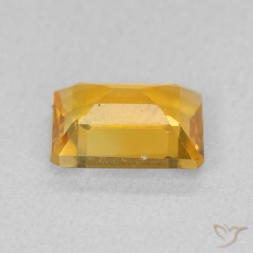 9,17 ctw natürlicher Mittelgold Citrin, Oktagonschliff, VVS