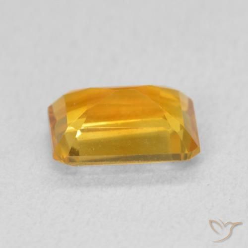 9,17 ctw natürlicher Tiefes Orange-Gold Citrin, Oktagonschliff, VVS