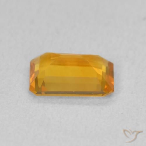 9,17 ctw natürlicher Tiefes Orange-Gold Citrin, Oktagonschliff, VVS