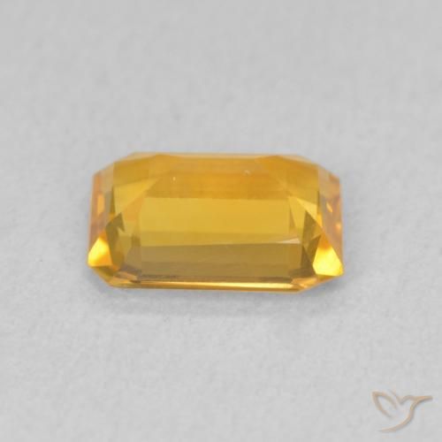 9,17 ctw natürlicher gold-orange Citrin, Oktagonschliff, VVS-VS