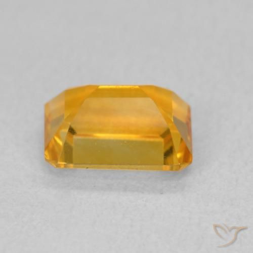 9,17 ctw natürlicher Tiefes Orange-Gold Citrin, Oktagonschliff, VVS