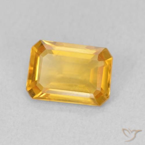9,17 ctw natürlicher Mittelgold Citrin, Oktagonschliff, VVS-VS