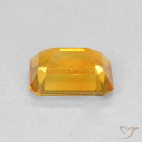 9,17 ctw natürlicher Medium Light Orange-Gold Citrin, Oktagonschliff, VVS-VS
