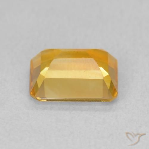 9,17 ctw natürlicher Mittelgold Citrin, Oktagonschliff, VVS