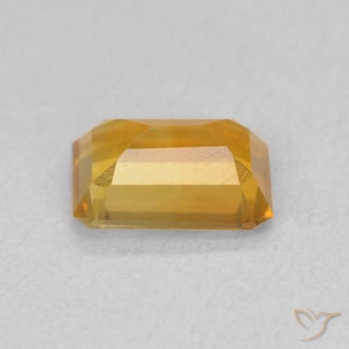 9,17 ctw natürlicher Dunkelorange-Gold Citrin, Oktagonschliff, VVS-VS