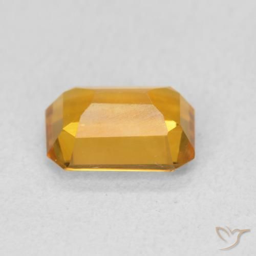 9,17 ctw natürlicher Dunkelorange-Gold Citrin, Oktagonschliff, VVS-VS
