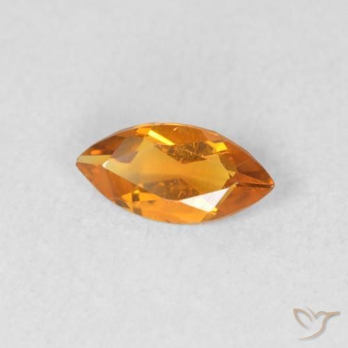 9,17 ctw natürlicher Aprikose Orange Citrin, Marquise, VVS-VS
