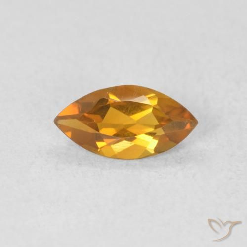 0.47ct Natürlicher Orange-Gold Citrin, Marquise, VVS-VS