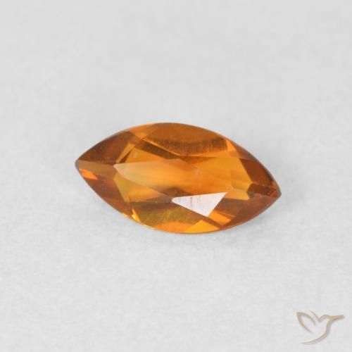 9,17 ctw natürlicher Dunkelorange Citrin, Marquise, VVS-VS