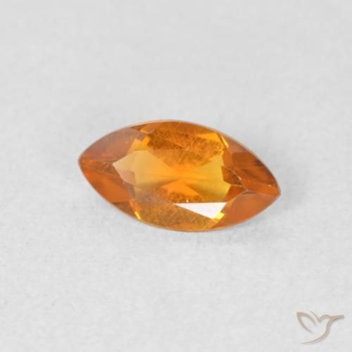 9,17 ctw natürlicher Mittelorange Citrin, Marquise, VVS-VS
