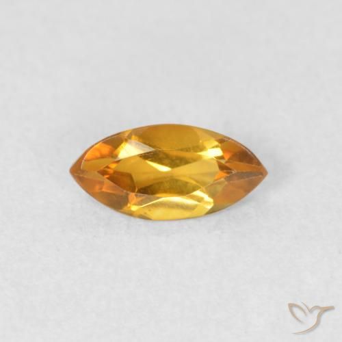 0.46ct Natürlicher Tiefes Orange-Gold Citrin, Marquise, VVS-VS