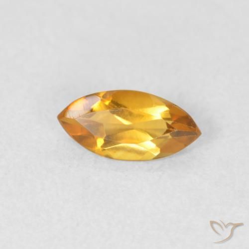 9,17 ctw natürlicher Tiefes Orange-Gold Citrin, Marquise, VVS-VS