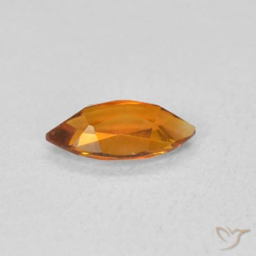 9,17 ctw natürlicher Aprikose Orange Citrin, Marquise, VS