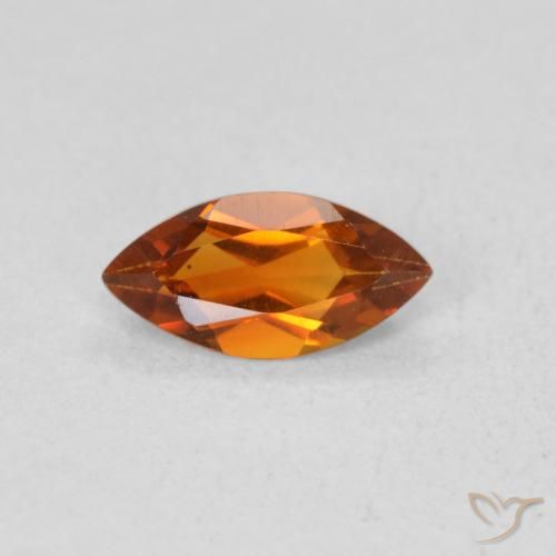 0.52ct Natürlicher Erdiges Orange Citrin, Marquise, VS