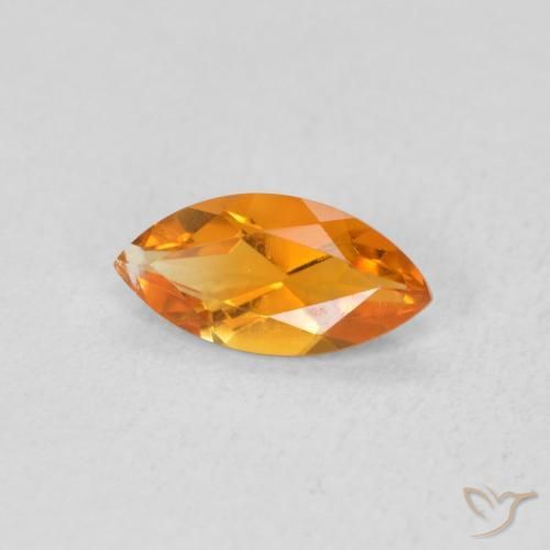 9,17 ctw natürlicher Aprikose Orange Citrin, Marquise, VS