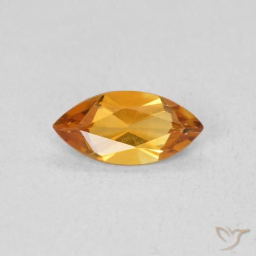 0.46ct Natürlicher Mittelorange Citrin, Marquise, VS
