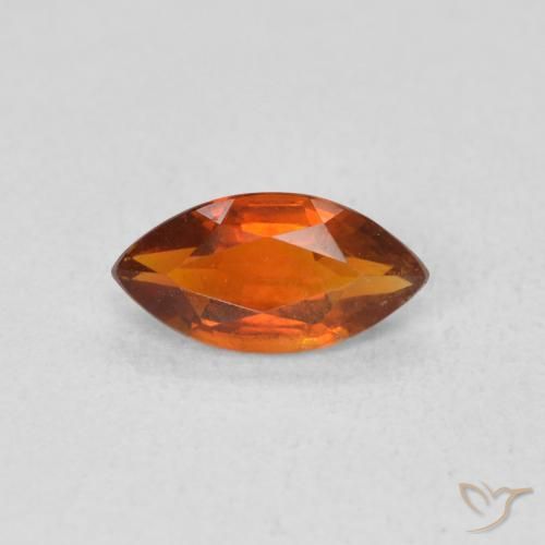 0.52ct Natürlicher Feuerorange Citrin, Marquise, VVS-VS