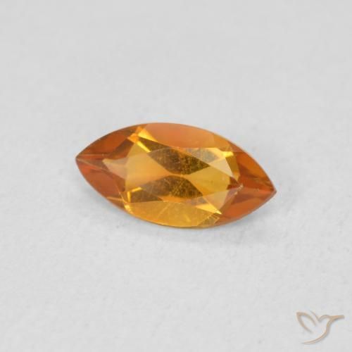 9,17 ctw natürlicher Aprikose Orange Citrin, Marquise, VS
