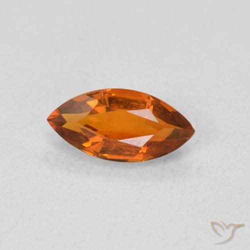 9,17 ctw natürlicher tieforange Citrin, Marquise, VVS-VS
