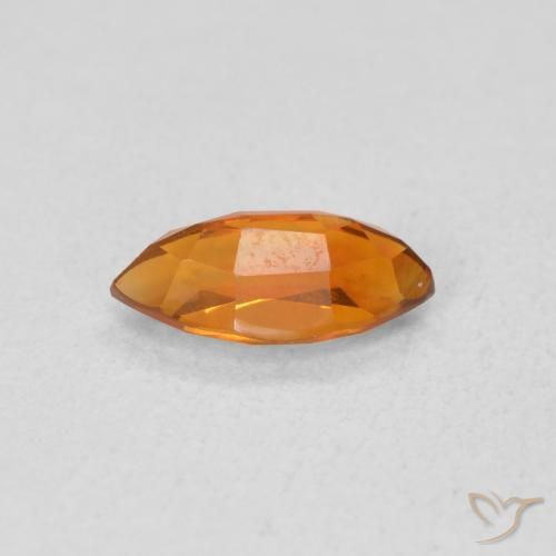 9,17 ctw natürlicher tieforange Citrin, Marquise, VVS-VS