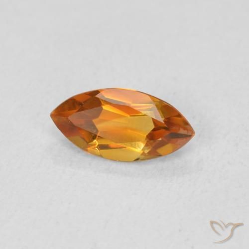 9,17 ctw natürlicher Mittelorange Citrin, Marquise, VVS-VS
