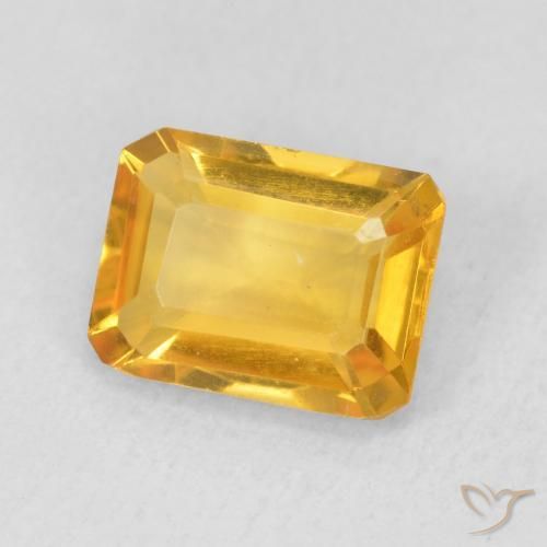 9,17 ctw natürlicher Mittleres Gold Citrin, Oktagonschliff, VVS