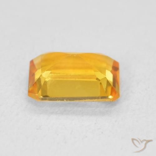 9,17 ctw natürlicher Dunkelorange-Gold Citrin, Oktagonschliff, VVS