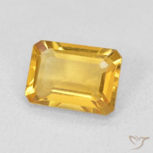9,17 ctw natürlicher Tiefes Goldorange Citrin, Oktagonschliff, VVS