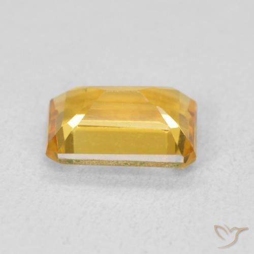 9,17 ctw natürlicher Tiefes Goldorange Citrin, Oktagonschliff, VVS