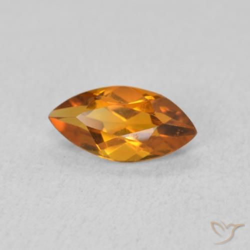 9,17 ctw natürlicher Aprikose Orange Citrin, Marquise, VVS-VS
