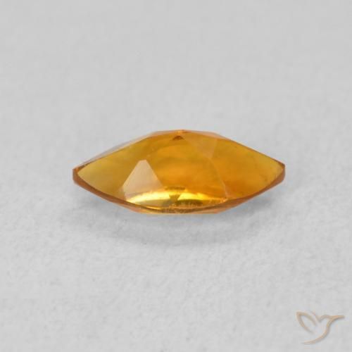 9,17 ctw natürlicher Aprikose Orange Citrin, Marquise, VVS-VS