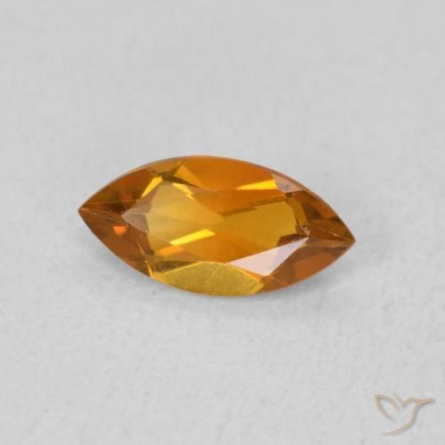 9,17 ctw natürlicher tieforange Citrin, Marquise, VVS-VS