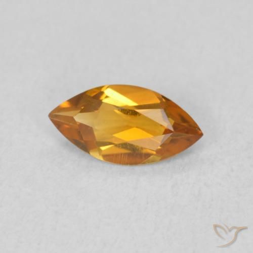 9,17 ctw natürlicher Mittelorange Citrin, Marquise, VVS-VS