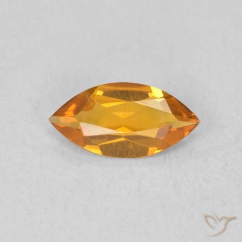 0.42ct Natürlicher Mittelorange Citrin, Marquise, VVS-VS