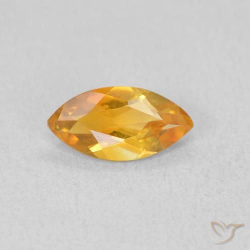 0.45ct Natürlicher Mittelorange Citrin, Marquise, VVS-VS