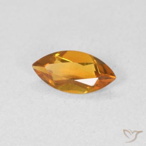 9,17 ctw natürlicher Tiefes Orange-Gold Citrin, Marquise, VVS