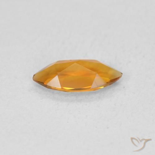 9,17 ctw natürlicher Tiefes Orange-Gold Citrin, Marquise, VVS