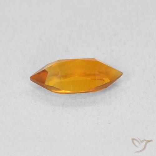 9,17 ctw natürlicher Tiefes Orange-Gold Citrin, Marquise, VVS