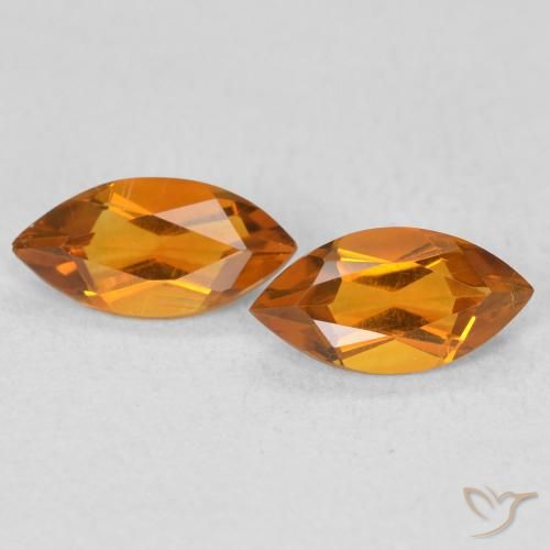 0.96 ct natürliche Mittelorange Citrin-Edelsteine, Marquise, VS