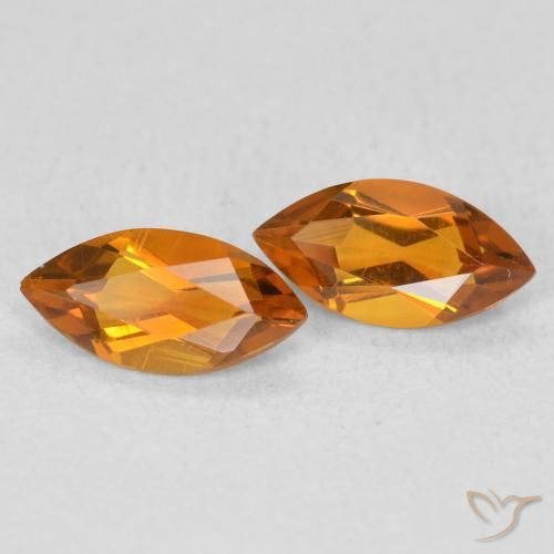 0.96 ct natürliche Mittelorange Citrin-Edelsteine, Marquise, VS