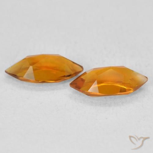 0.96 ct natürliche Mittelorange Citrin-Edelsteine, Marquise, VS