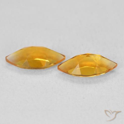 0.96 ct natürliche Tiefes Orange-Gold Citrin-Edelsteine, Marquise, VS