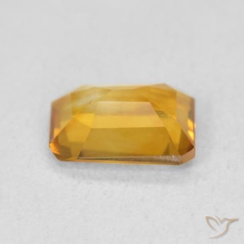 9,17 ctw natürlicher Mittel Orange-Gold Citrin, Oktagonschliff, VVS-VS
