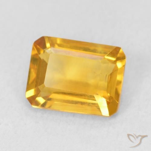 9,17 ctw natürlicher gold-orange Citrin, Oktagonschliff, VVS-VS