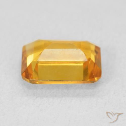 9,17 ctw natürlicher gold-orange Citrin, Oktagonschliff, VVS-VS