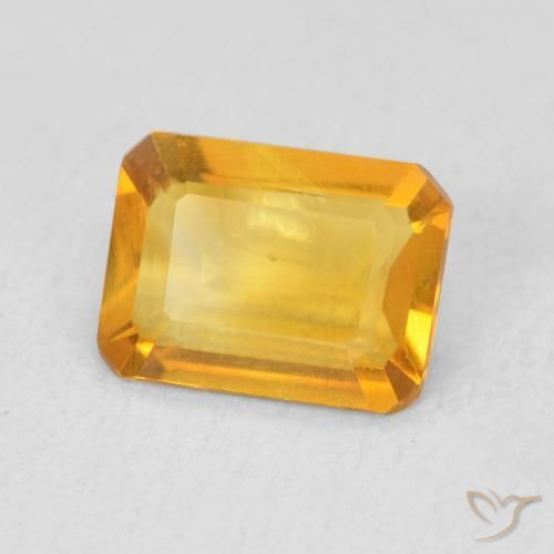 9,17 ctw natürlicher Mittelgold Citrin, Oktagonschliff, VVS-VS