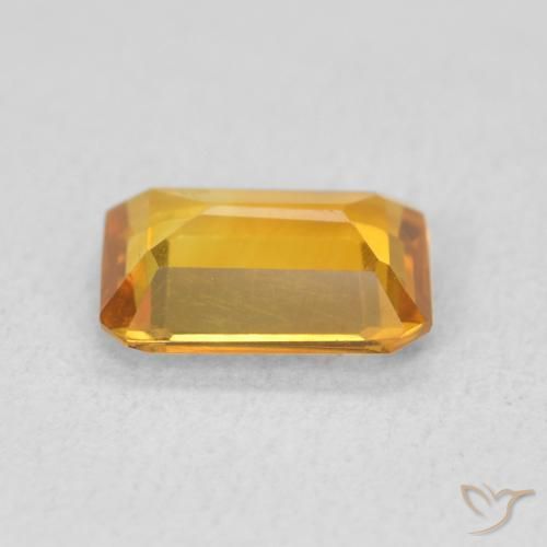 9,17 ctw natürlicher Mittelgold Citrin, Oktagonschliff, VVS-VS